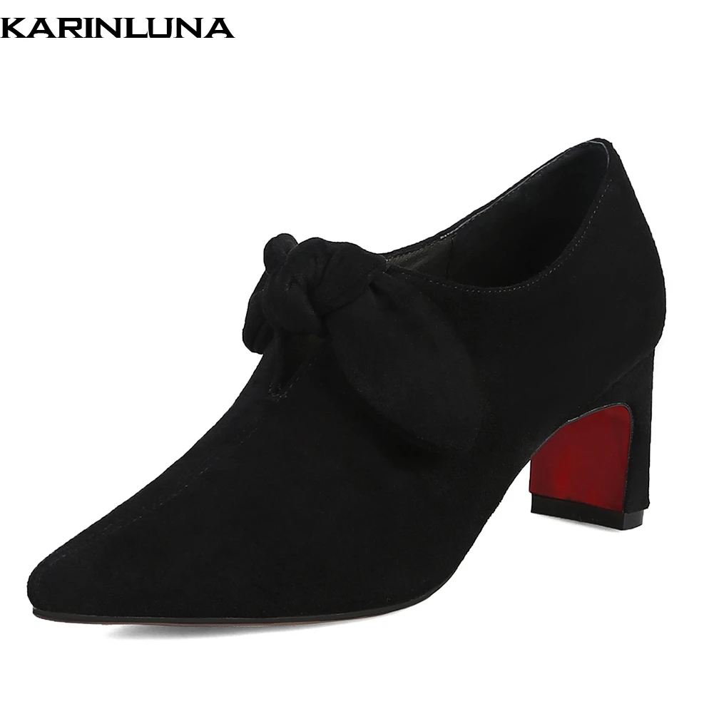 

Karinluna Plus size 32-42 Strange Style Party Pumps Woman Shoes Slip On Pointed Toe lady shoes woman pumps