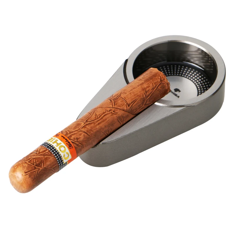 New Arrival COHIBA Ashtray Mini Smoking Ashtray Metal Pocket Cigarette