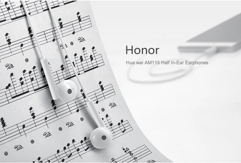 Huawei наушники с оригинальным Honor am115/AM116 гарнитура стерео наушники с микрофоном 3,5 мм