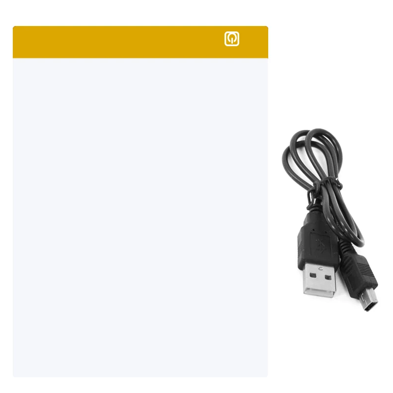 A4 светодиодный Графический светильник в виде планшета коробка Tracer цифровой планшет написание Живопись Рисунок ультра-тонкое калькирование, копирование Pad Доска Artcraft эскиз - Цвет: Yellow
