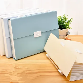 

13 Pockets Accordion Office Expanding File Folder Organizer Flap Button Organiser
