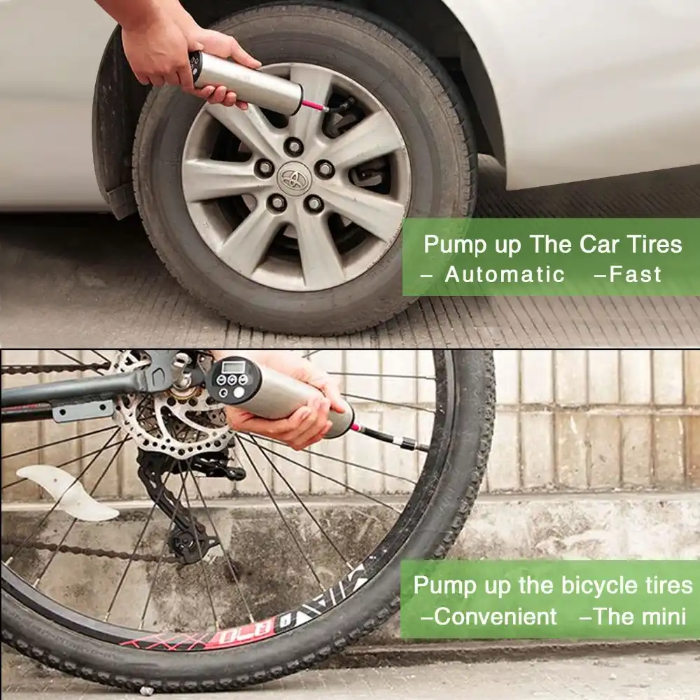 can i put air in my car tires with a bike pump