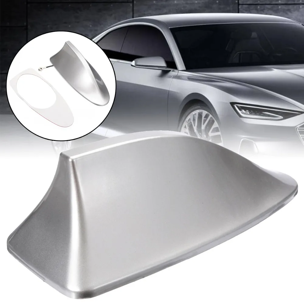 

1pcs Silver Car Auto Shark Fin Roof Antenna Radio FM/AM For BMW e46 Honda For Toyota Cars