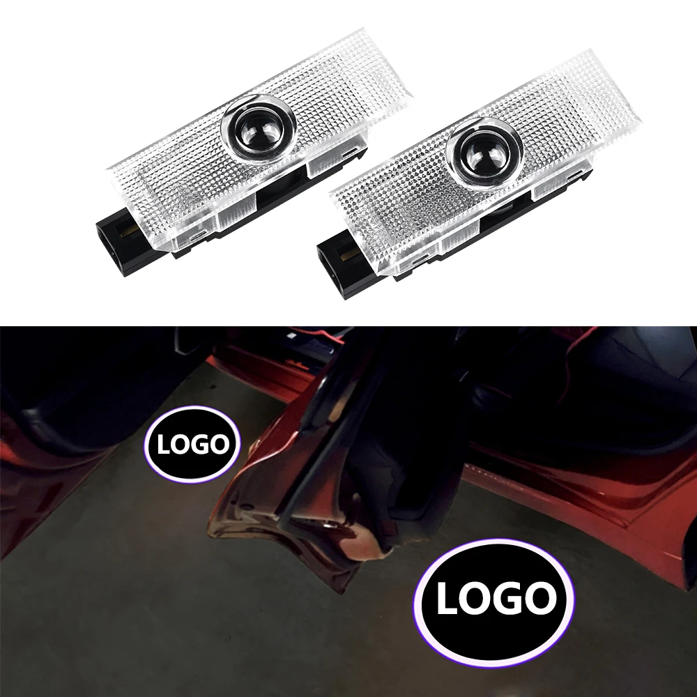 

LED Car Door Welcome Light Logo Projector Ghost Shadow Lamp for Alfa Romeo 159 Giulia Giulietta Mito Stelvio Brera Spider (2pcs)