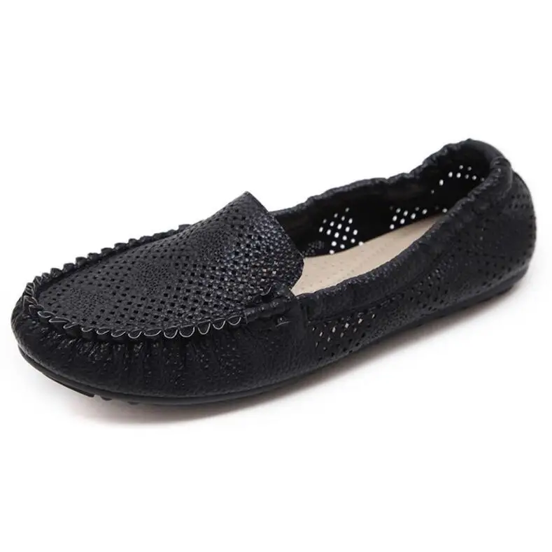 SIKETU/Женская обувь; zapatillas mujer; повседневная обувь на плоской подошве; Летняя женская обувь; лоферы; Балетки без застежки; женская обувь на плоской подошве - Цвет: black