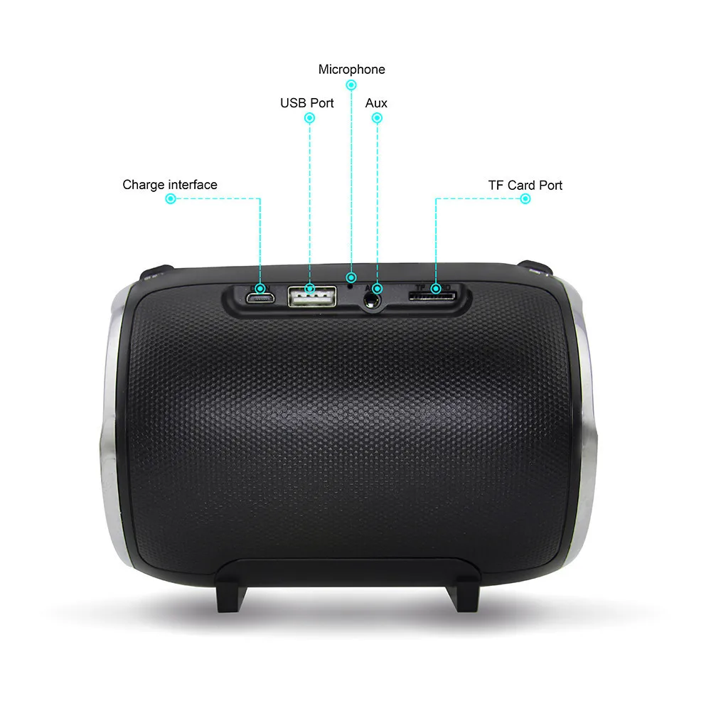  Wireless Bluetooth Speaker Mini Portable Speaker Stereo Surging Bass Handsfree Computer Speakers With Boombox TF Slot USB