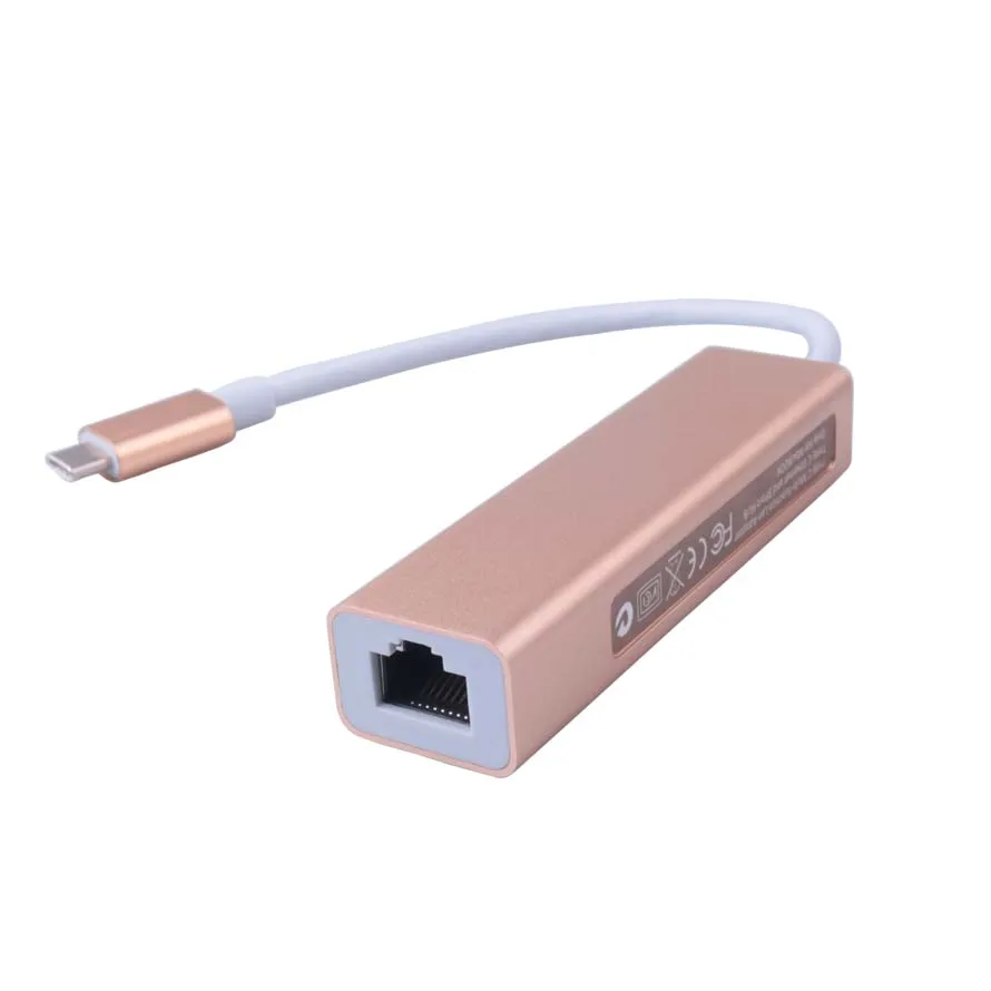 Elistooop Rj45 USB C Ethernet Lan адаптер 3 порта типа C Hub1000Mbps Gigabit Ethernet USB3.0 сетевая карта для MacBook