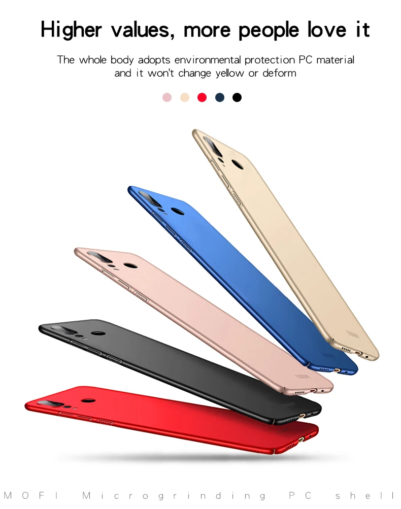 Чехол для телефона mobie Huawei Nova 4 MOFi задняя крышка Жесткий capa funda роскошный защитный