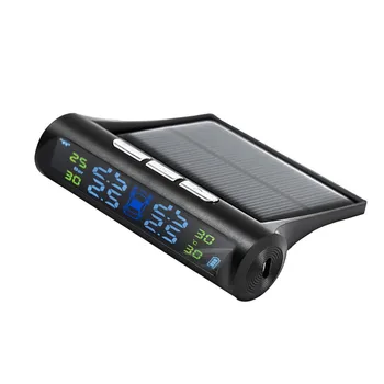 

CARPRIE Instrument Tool 2019 NEW hot sale Solar TPMS Wireless Car Tire Pressure LCD Monitoring System + 4 External Sensors 9624