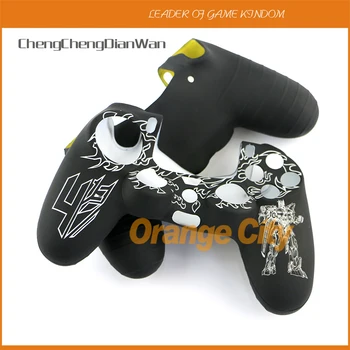 

ChengChengDianWan New Transformers silicone case Protective Silicone Skin Case Cover for PS4 Controller Shell 10pcs/lot