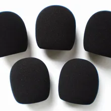 5 шт./партия черный микрофон Гриль пенное покрытие Mic Щит держатель ветрового стекла высокое качество