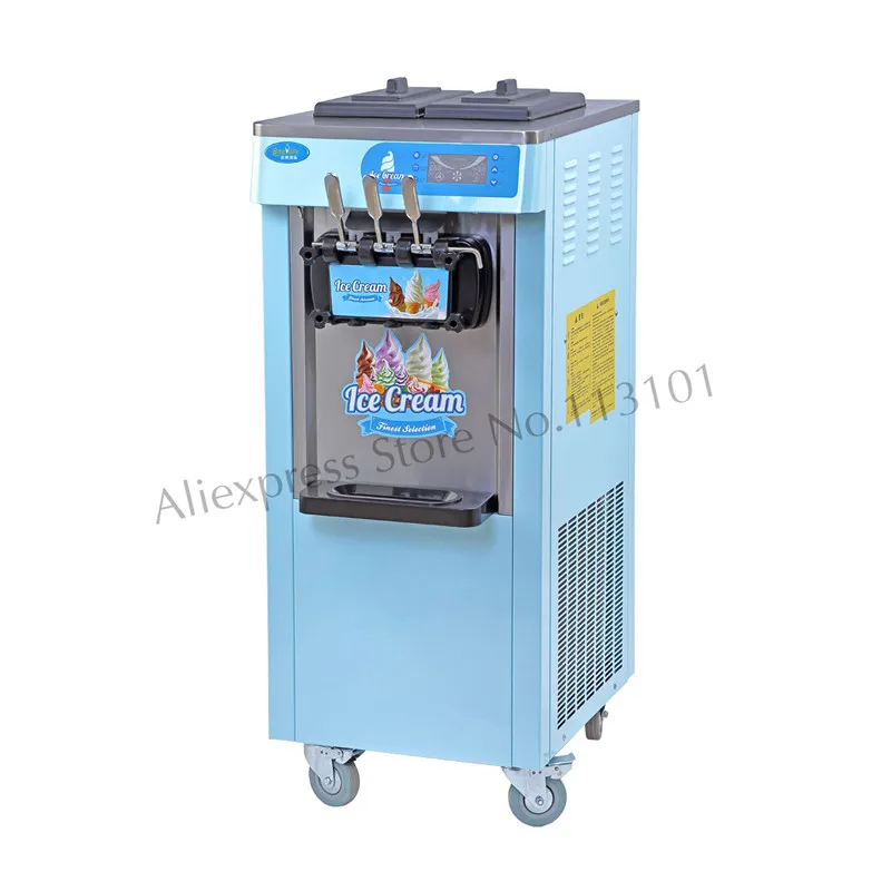 Ice Cream Making Machine Commercial Softy Ice Cream Maker Blue Pink