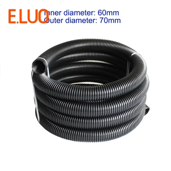 

5m inner Diameter 60mm Black hose with High Temperature Flexible EVA vacuum cleaner Hose of industrial Vacuum Cleaner