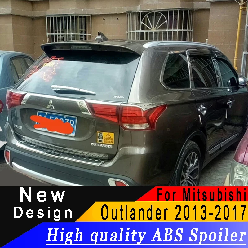 Для Mitsubishi Outlander 2013 до спойлер на крышу высокого качества ABS спойлер грунтовка или любой цвет задний спойлер для Outlander