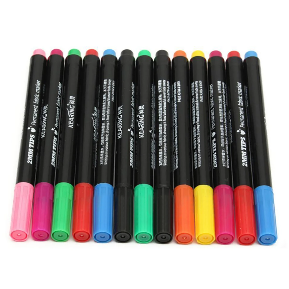 13pcs/lots  Fabric Marker Pens Permanent Colors For DIY Textile Clothes T-Shirt Shoes