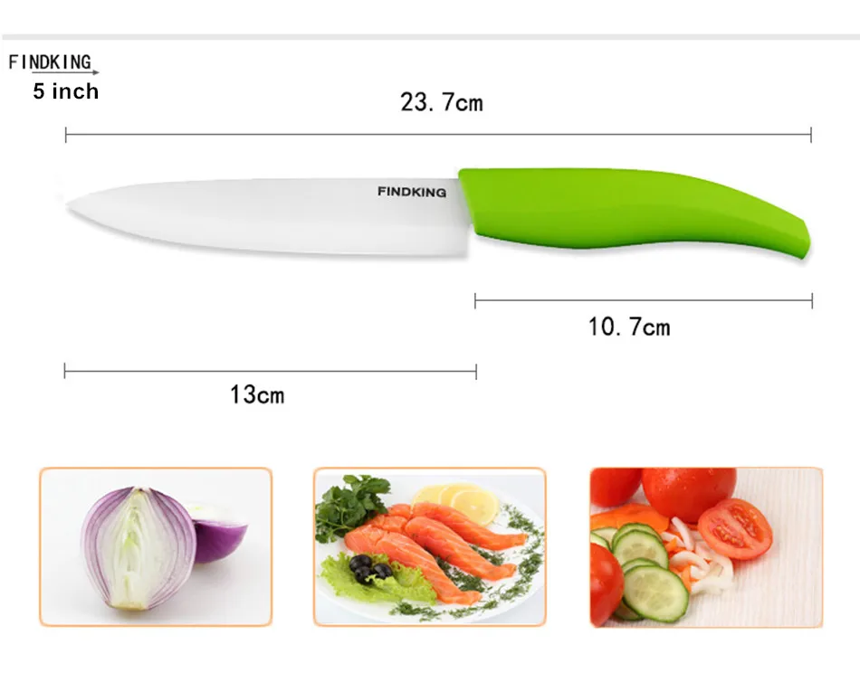 Высококачественный набор из 5 предметов, Набор для кухни с цирконием, керамический набор ножей " 4" " дюймов+ Овощечистка+ держатель