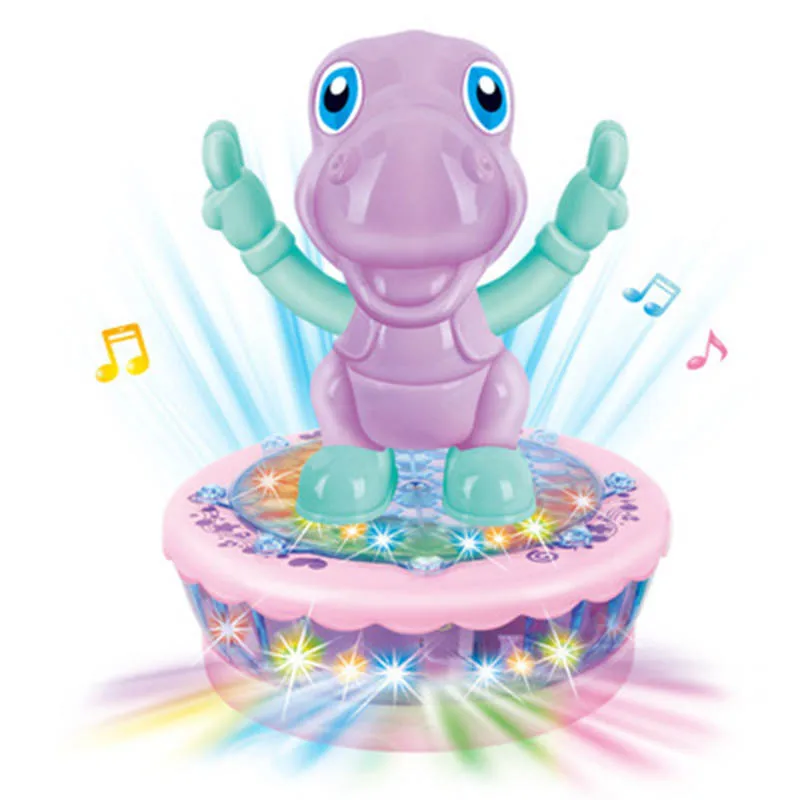 Новинка электрические игрушки 3D вращающийся Проектор Мультфильм Динозавр собака со светодиодной подсветкой и музыкой веселые детские игрушки подарок на день рождения Горячая - Цвет: Зеленый