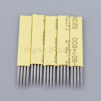 

50pcs Tattoo Shading Eyebrow Needles 12pins with 4 Raw R3 Round Sterilization Lips Microblading Manual Permanent Makeup
