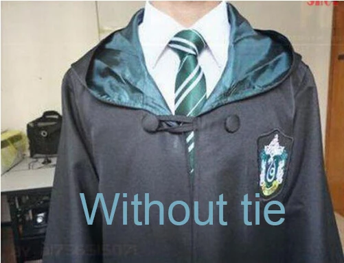 Robe Gryffindor Slytherin Ravenclaw Hufflepuff, маскарадный костюм, детский халат для взрослых, плащ, 4 стиля, подарок на Хэллоуин, костюм Харриса - Цвет: Slater