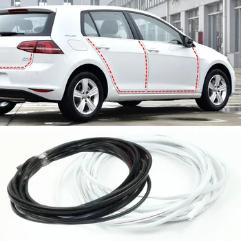 

8M Car Door Seal Strip Noise Sound Insulation door adhesive anti shine fit for Alfa Opel Renault VW AUDI Skoda Seat car atyling