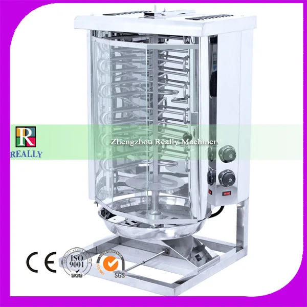 

Wholesale price mini electric shawarma machine in dubai glass cover
