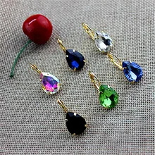 Горячая новинка, Женские Ювелирные изделия, для девочек, на день рождения, красивые, черные и белые, зеленые, синие, стильные серьги с ушками