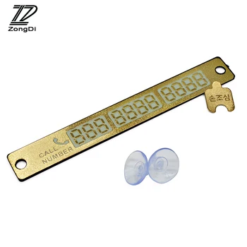 

Luminous Phone Number Parking Card Car-Styling for Alfa Romeo Toyota c-hr Avensis RAV4 Auris Renault Duster Logan Captur 2017