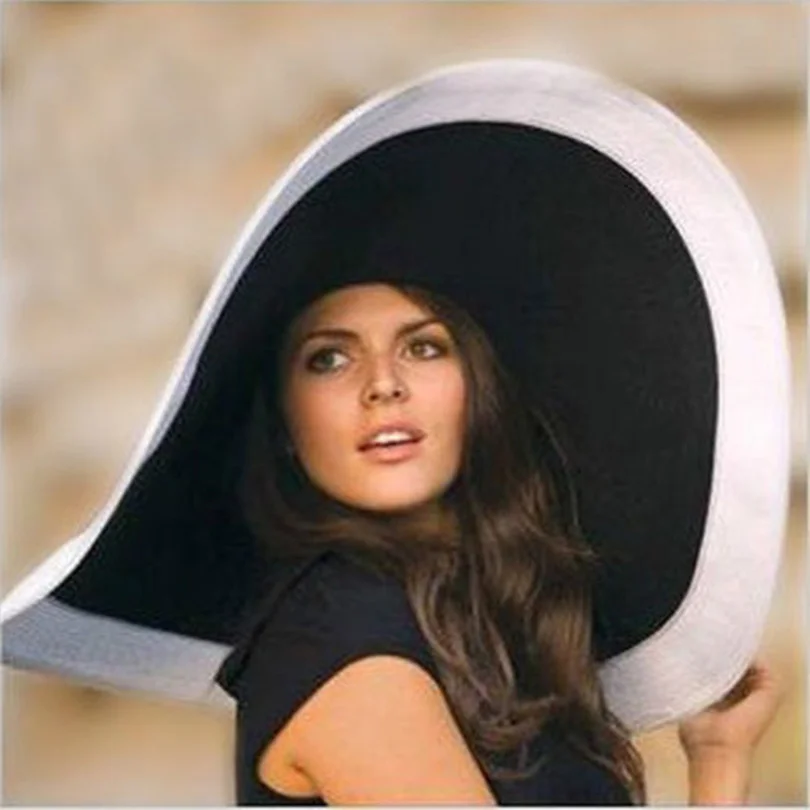 2017 nuove donne cappello a tesa larga cappello floscio Derby grande  cappello estivo da spiaggia cappello di paglia|hat large|straw hathat  floppy - AliExpress