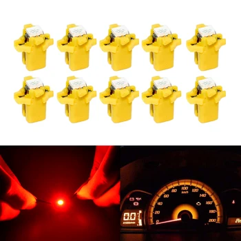 

Lot 10 Yellow B8.5D 509T B8.5 T5 Dashboard Warning Indicator Lights Auto Wedge Car Gauge Speedo Dash Bulbs CAN-bus Error Free