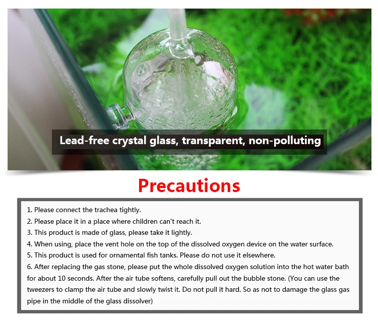 Аквариум аквариумные креветки цилиндрический кристалл стекло растворенный кислород водонепроницаемый всплеск газ камень аквариум кислородный растворитель