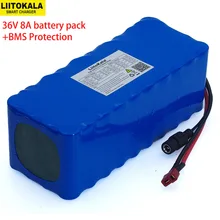 Liitokala 36 V 8AH 10S4P Электрический аккумулятор машины Скутер Высокой емкости литиевая батарея
