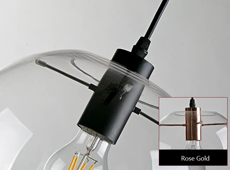 Modern Simple Nordic Glass Ball pendant Lamp Globe Chrome Pendant Lights Kitchen Lights for Dining Room Kitchen Bar Restaurant (16)