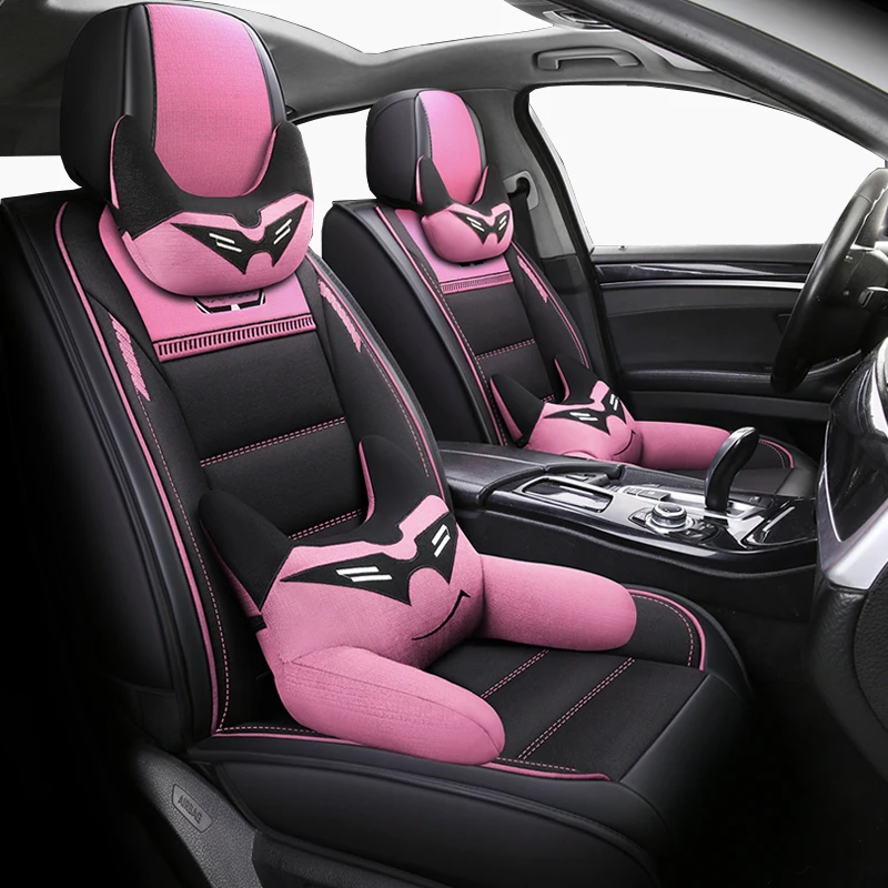 

(Front+Rear)Leather&Flax auto seat covers for infiniti qx56 qx60 qx70 qx80 jx35,subaru forester legacy outback of 2018 2017 2016