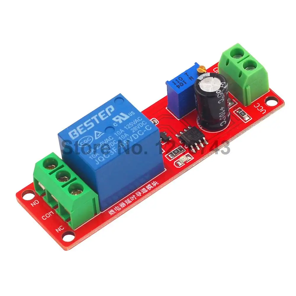 DC 5V Time Delay Relay Shield Module NE555 Timer Switch Adjustable Module 0 to 10 Second