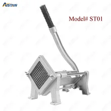 ST1 commerical manual aluminum die-casting potato chipper cutter potato chips cutting machine