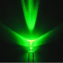 500 шт. 3 мм зеленый светодиодный светодиод/F3 светодиодный зеленый цвет Chartreuse