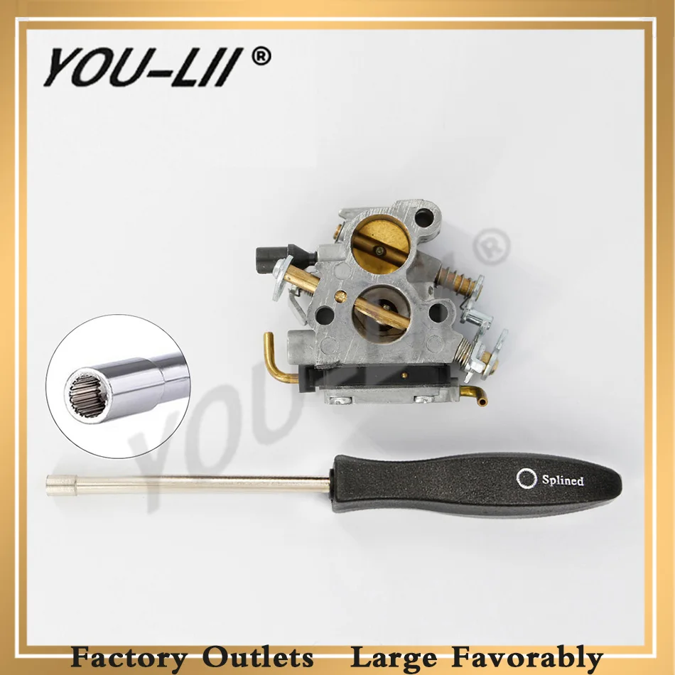 YOULII карбюратор для Husqvarna 235 240 235e 236 236e 240e jonsaded CS2238 CS2234 RedMax GZ380 574719402 с шлицевой screwtool