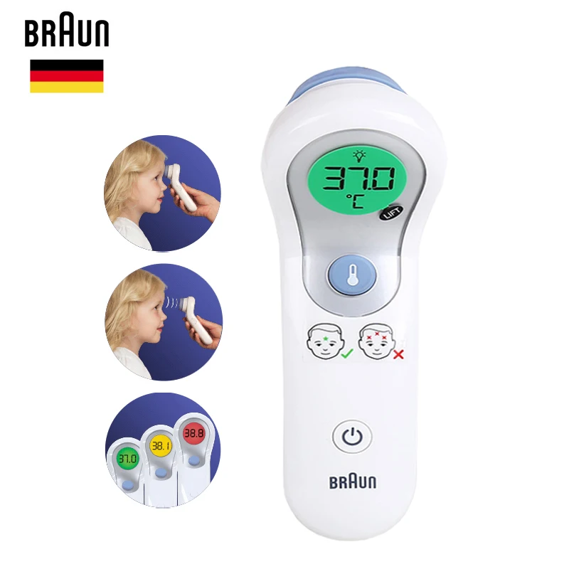 Braun Thermometer NTF3000 No Touch Forehead Digital Temperature Meter