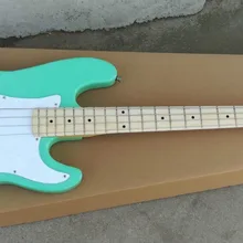 Высокое качество FDPB-6023 светильник зеленый цвет сплошной корпус кленовый гриф 4 струны 2 точность бас гитара