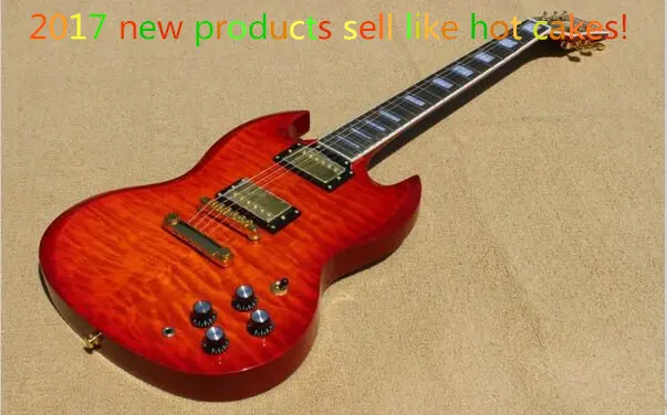 

NEW!Best Electric guitar, Guitar with Quilted Mple Al Color are available, Wholesale, Real photo showsTop , Cherry Burst