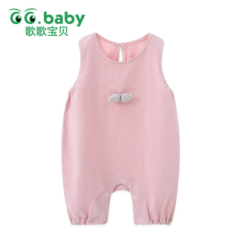 Cute Baby Girl Summer Romper Jumpsuit Sleeveless Baby Overalls