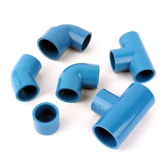 TOPINCN 5Pcs Water Pipe Connector PE Plastic Tee Connector Adapter Fitting Accessories 20mm to Dual 20mm Tee Connector High Pressure Resistance