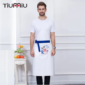

Black White Apron High Quality Wholesale Chinese Food Services Restaurant Kitchen Coffee Shop Bakery Chef Waiter Cleaning Aprons