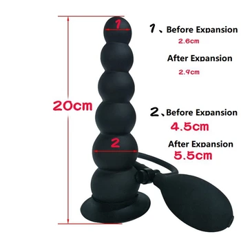 Anal Plug Gays Dildo Pump Sex Toys Women Inflatable Butt Dilator Silicone Huge Prostate Massage Masturbator Anus Ball 2