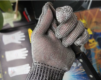 

Imports of cut-resistant glove stainless steel glove anti Chainsaw slaughter pure iron wire sewing gloves tailoring audit