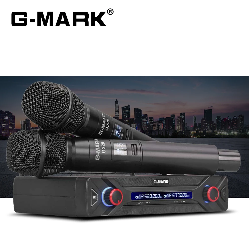 Быстрая G-MARK G220 беспроводной mi crophone частота УВЧ Ge mi ni караоке mi c высокое качество бар вечерние видео K mi c Xiao mi