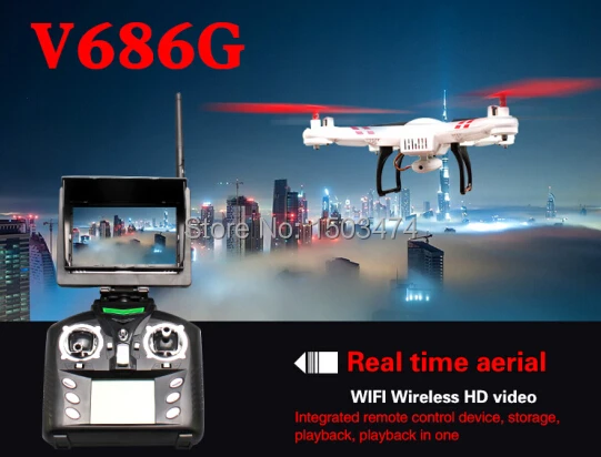 WL Toys V686G 5.8g FPV Headless Mode 4ch RC Quadcopter Drone w/ HD Camera 4GB SD