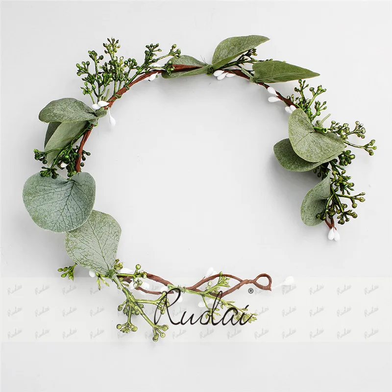 2019 Boho Wedding Accessories Headband Green Leaves Hair Comb Headpieces Ribbon for Women Elegant Hair styles HD1 2019 Boho Wedding Accessories Headband Green Leaves Hair Comb Headpieces Ribbon for Women Elegant Hair styles HD1