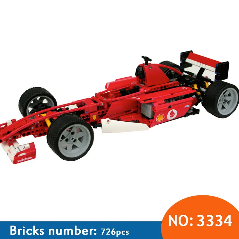 

3334 Formula Series Transport 1:10 Racing Car Model 726pcs Building Block Educational DIY Bricks Toys compatible
