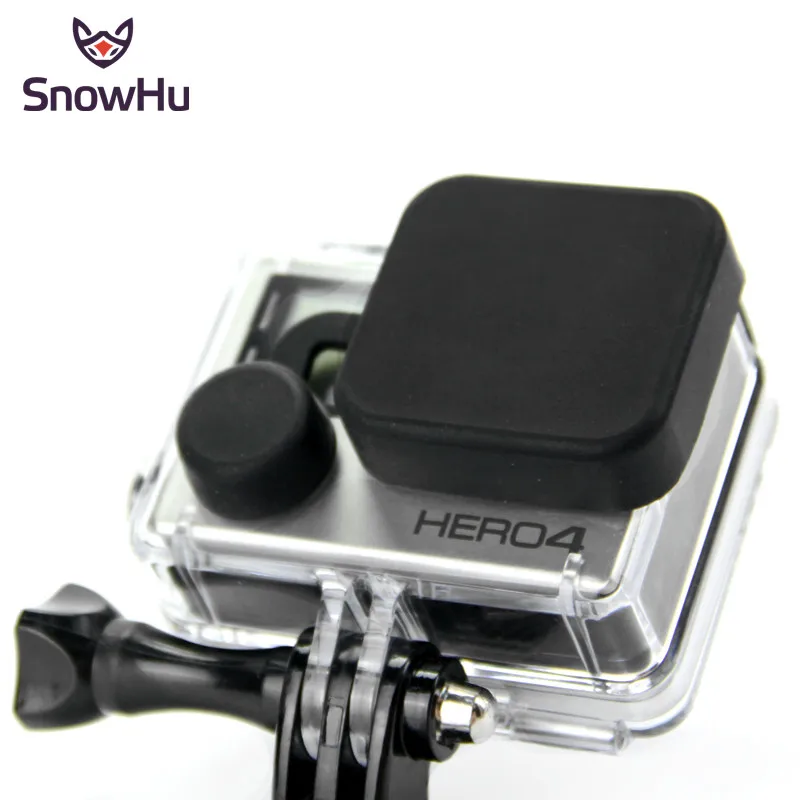 SnowHu для GoPro аксессуары Защитный Водонепроницаемый чехол силиконовый чехол для объектива для Go Pro Hero 4 3 3+ аксессуары GP118